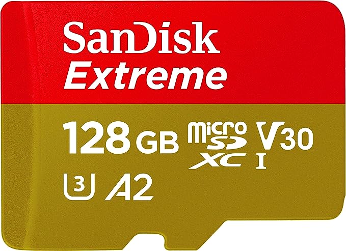 SanDisk Tarjeta microSDXC Extreme de 128 GB