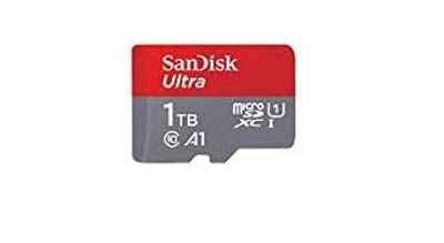 SanDisk Ultra Tarjeta de Memoria microSDXC con Adaptador SD, hasta 120 MB/s, Rendimiento de apps A1, Clase 10, U1, 1TB