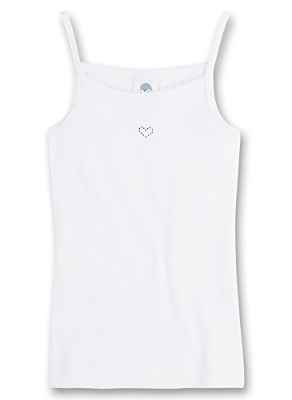 Sanetta - Camiseta Interior para niña, Talla 92/98 - Talla Alemana, Color Blanco 010
