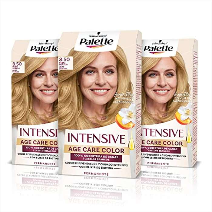 Schwarzkopf 3 Tintes permanentes 8.50 Rubio Dorado 