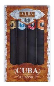 Set fragancias Cuba Classic for Men (4x35ml = 140ml) [Gold, Blue, Red, Orange]