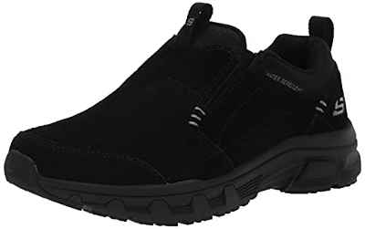 Skechers OAK CANYON, Zapatos para Hombre, Black Suede/Trim, 46 EU