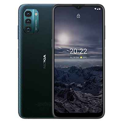 Smartphone Nokia G21, 4G, Pantalla de 6,5" HD+, 90Hz, NFC, Android 11, 4 MB de RAM/128 GB de ROM, Batería de 5050 mAh, Triple Cámara de 50 MP, Compatible con Carga Rápida de 18 W - Nordic Blue