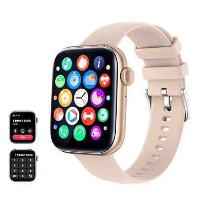 Smartwatch Haga y reciba Llamadas , Actividad Fitness Reloj Inteligente Hombre Mujer con Podómetro Reloj de Impermeable IP68,con 120 Deportes Modos de Reloj de Compatible para Android iOS
