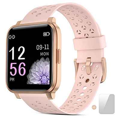 Smartwatch, Reloj Inteligente Mujer Impermeable IP68 con Pulsómetro, Cronómetros,Calorías,Monitor de Sueño,Podómetro Pulsera Actividad Inteligentes Smart Watch Hombre Reloj Deportivo para Android iOS