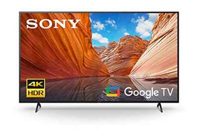 Sony KD43X80J - Smart TV de 43" con 4K Ultra HD, Google TV, Processor X1, Triluminos Pro, HDR (modelo 2021, color negro)
