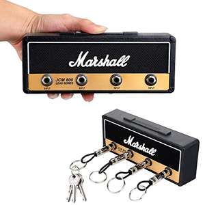 Soporte de Pared Para llaves, JCM800, Estante para Llaves de Pared con 4 Tomas de Guitarra y Kit de Fijación
