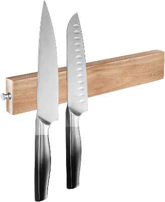 Soporte magnético de madera para cuchillos