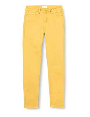 Springfield Jeans Sarga Color Lavado Pantalones Vaqueros, Amarillo, 34 para Mujer