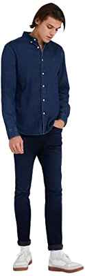 Springfield Jeans skinny fit, Jeans Hombre, Azul (Blues), 36