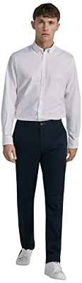 Springfield Pantalón chino regular fit, Pantalones de vestir Hombre, Azul Marino (Navy Blue), 42