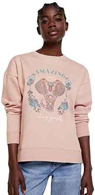 Springfield Sudadera Elefante, Rosa, XS para Mujer