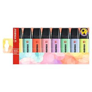 Stabilo boss fluorescente pastel 8 colores distintos