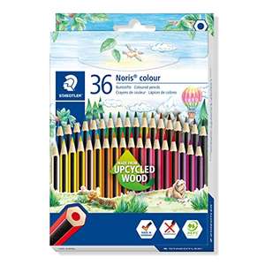 Staedtler Noris 185 CD36 Lápices Ecológicos, Caja Con 36 Lápices de Colores Variados, Multicolor