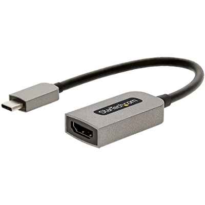 StarTech.com Adaptador USB C a HDMI de Vídeo 4K 60Hz - HDR10 - Conversor Tipo Llave USB Tipo C a HDMI 2.0b Dongle - Convertidor USBC con Modo Alt de DP a Monitor TV o Proyector (USBC-HDMI-CDP2HD4K60)