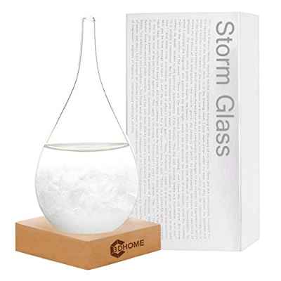 Storm Glass, Weather Forecaster Estación meteorológica Moda creativa Oficina Escritorio y decoración del hogar Botella de vidrio gota de agua