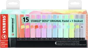 Subrayadores Stabilo color pastel 15 unidades