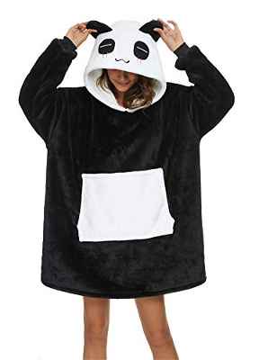 Sudadera unisex con capucha de Panda con bolsillos grandes, panda, M además de su talla