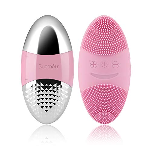 SUNMAY Limpiador facial sónico y Tonificación facial con iones