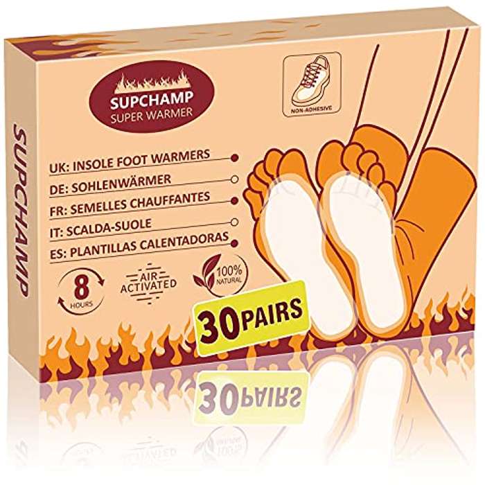 Supchamp 30 pares de plantillas Calentadoras