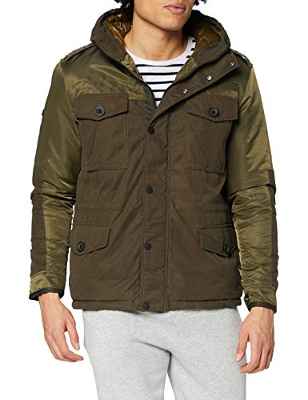 Superdry A1-Casual Jacket Chaqueta, Caqui, L para Hombre