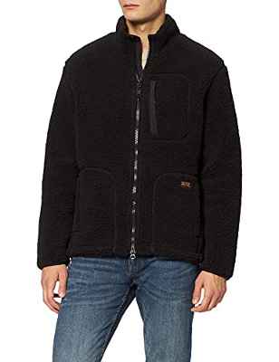 Superdry Sherpa Workwear-Chaqueta, Bison Black, L para Hombre