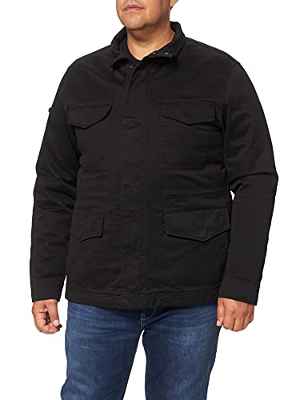 Superdry Studios M65-Chaqueta 3 en 1 Chaqueta, Negro, L para Hombre