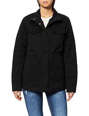 Superdry Studios M65-Chaqueta 3 en 1 Chaqueta, Negro, M para Mujer