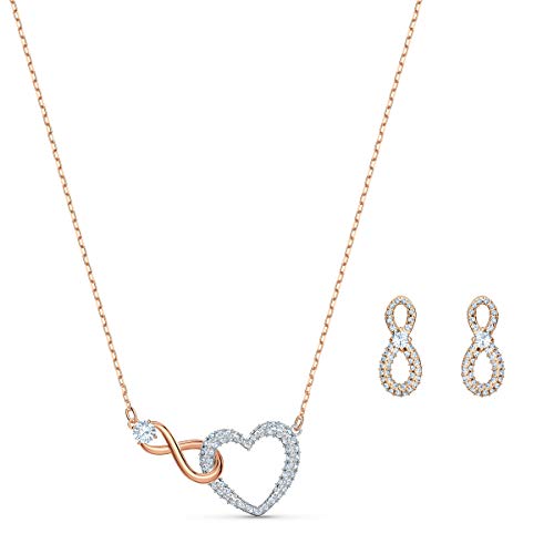 Swarovski Conjunto de collar y pendientes Swarovski Infinity
