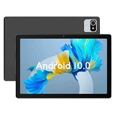 Tablet 10 Pulgadas, Android 10.0 Tableta, Cuatro Núcleos, Batería 6000mAh, 32 GB Ampliables hasta 128 GB, WiFi, GPS, Bluetooth, Gris