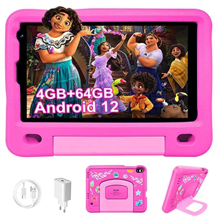 Tablet para Niños Android 12 de 8 Pulgadas 4GB RAM 64GB ROM