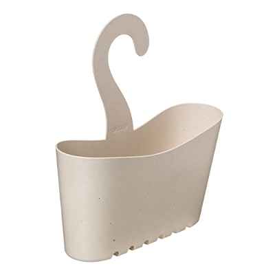 TATAY Organizador de Ducha Colgante, Estantería de Ducha para Colgar, Polipropileno, material 100% reciclado, Cestillo Multifuncional, Beige, Medidas: 25 x 9 x 28 cm