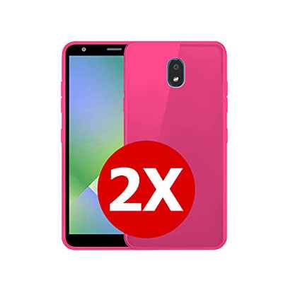 TBOC 2X Funda de Gel TPU Rosa Compatible con LG K30 (2019) [5.45 Pulgadas] [Pack: Dos Unidades] Carcasa Silicona Ultrafina Flexible Teléfono Móvil [No es Compatible con LG K30]