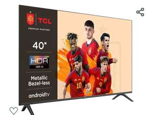 TCL 40S5401A 40" Smart TV, HDR, HD, Direct LED con Android TV, diseño Bezeless (Kids Care, Dolby Audio)