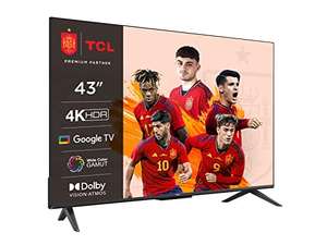 TCL 43P739 - Smart TV 43" con 4K HDR, Ultra HD, Google TV, Motion Clarity, Game Master, Dolby Vision y Atmos, Google Assit Incorp