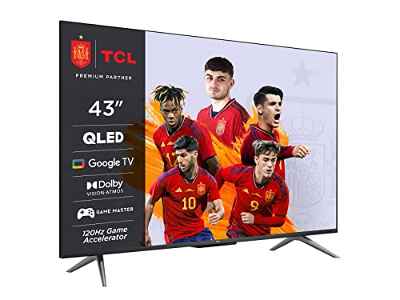 TCL QLED 50C739 - Smart TV 50" con 4K HDR Pro, Google TV con Sonido Onkyo, Motion Clarity, Google Assistant Incorporado & Compatible con Alexa
