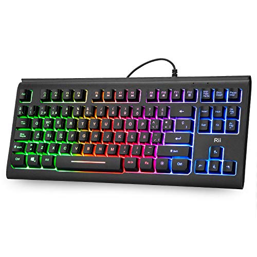 Teclado ergonómico e iluminado Rii 