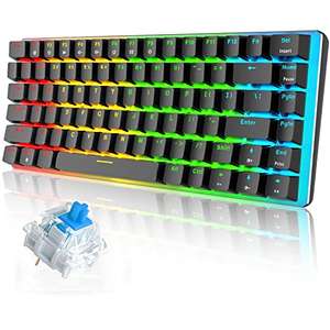 Teclado mecánico AK33 - Switches azules - 82 teclas (+ colores disponibles)