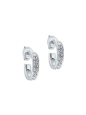 Ted Baker Seenita Nano Hoop Huggie Earring (tono plateado/cristal)