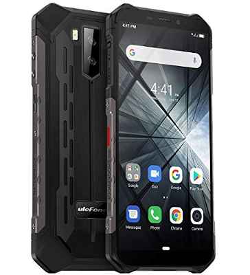 teléfono moviles Resistentes(2019), Ulefone Armor X3 con Modo Submarino, Android 9.0 5.5 ”IP68 Impermeable móvil Trabajo, Dual SIM, 2GB + 32GB, 5000mAh Batería, Desbloqueo Facial GPS Rojo