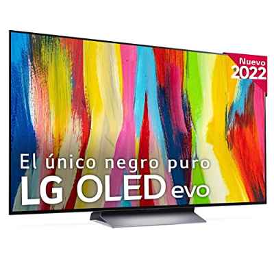 Televisor LG OLED55C24LA - Smart TV webOS22 55 Pulgadas (139 cm) 4K OLED EVO, Procesador Inteligente Potencia 4K a9 Gen 5 IA, Compatible formatos HDR, HDR Dolby Vision y Dolby Atmos, TV para Gaming