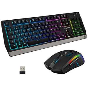 The G-Lab Combo Tungsten – Pack de Teclado y Ratón Gaming Inalámbrico Retroiluminado