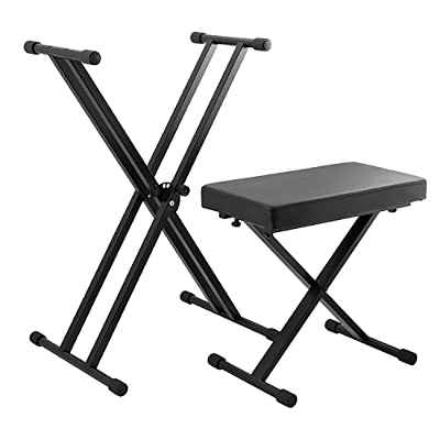 Tiger Juego de Soporte y Taburete para Tecleado