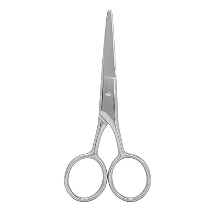 Tijeras De Barba De Acero Inoxidable Para Hombres