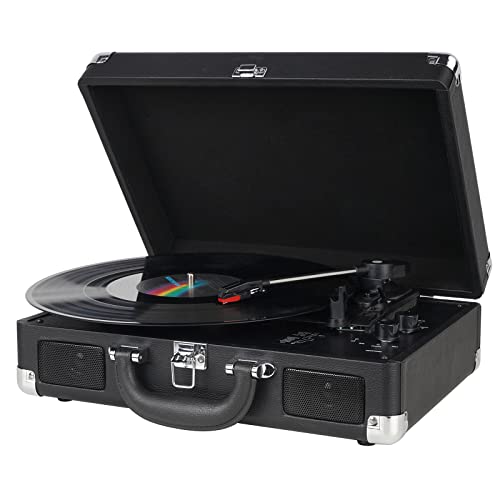 Tocadiscos 33/45/78 RPM con 2 Altavoces, grabador a MP3, USB