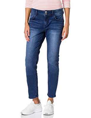 TOM TAILOR 1024688 Alexa Skinny Jeans, Mujer, 10282 Dark Stone Wash Denim - Juego de ropa de madera, 28W x 30L