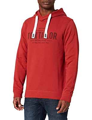 Tom Tailor 1029293 Sudadera, 26006 Chili Oil Red, S para Hombre