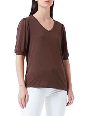 Tom Tailor 1031217 Camiseta, 29521-Marrón Chocolate, XL para Mujer