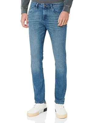TOM TAILOR Hombre Troy Slim Jeans 1034663, 10147 - Stone Blue Denim Tint, 32W / 32L