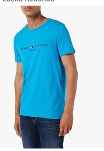 Tommy Hilfiger Camiseta para Hombre Core Tommy Logo Tee con Cuello Redondo (Varias tallas)